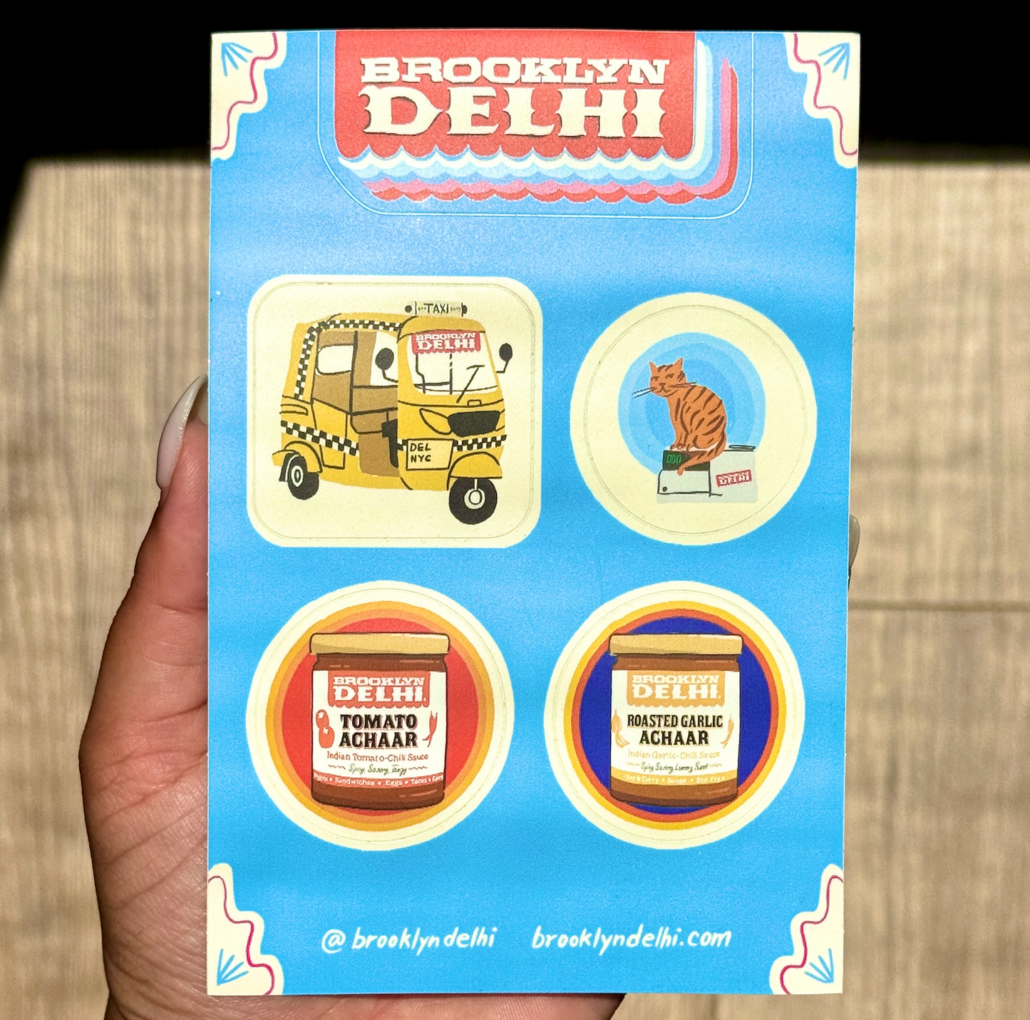 Brooklyn Delhi Sticker Sheet