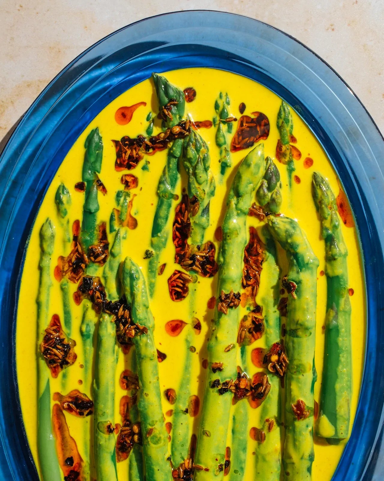 Asparagus in Golden Coconut Curry
