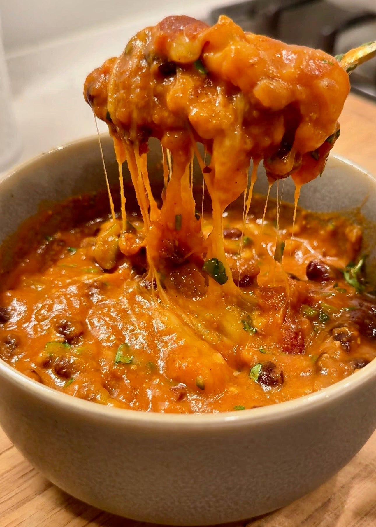 10-Minute Cheesy Bean Bake