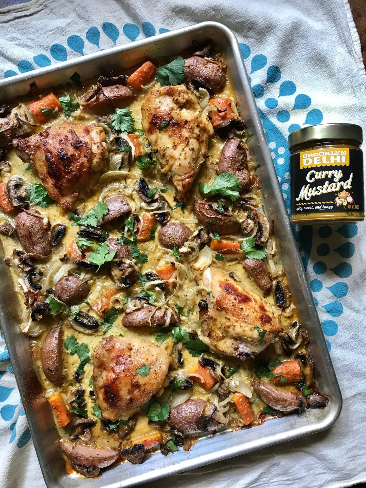 Brooklyn Delhi's Curry Mustard Sheet Pan Chicken