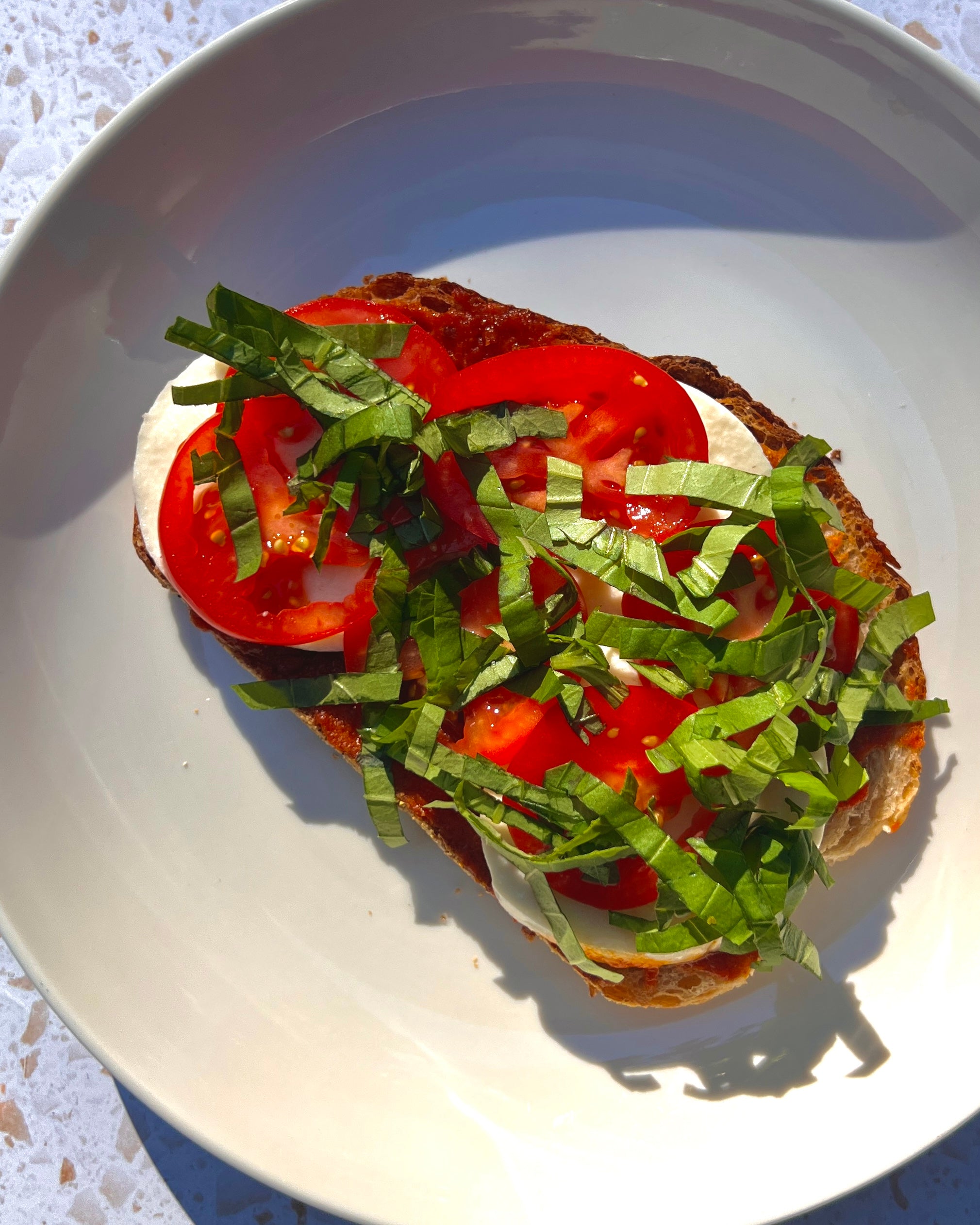 Desi Caprese Toast