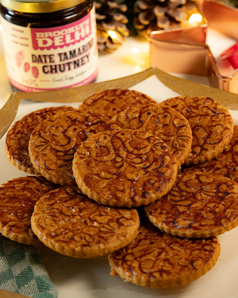 Date Tamarind–Glazed Gingerbread Cookies