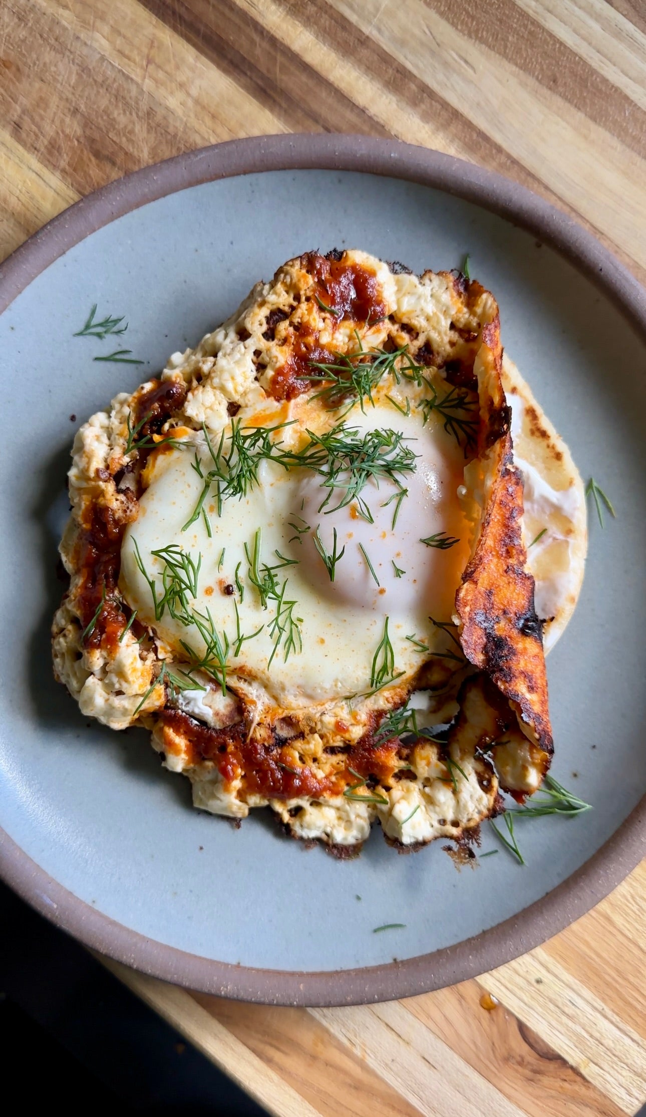 Feta Fried Egg with Achaar