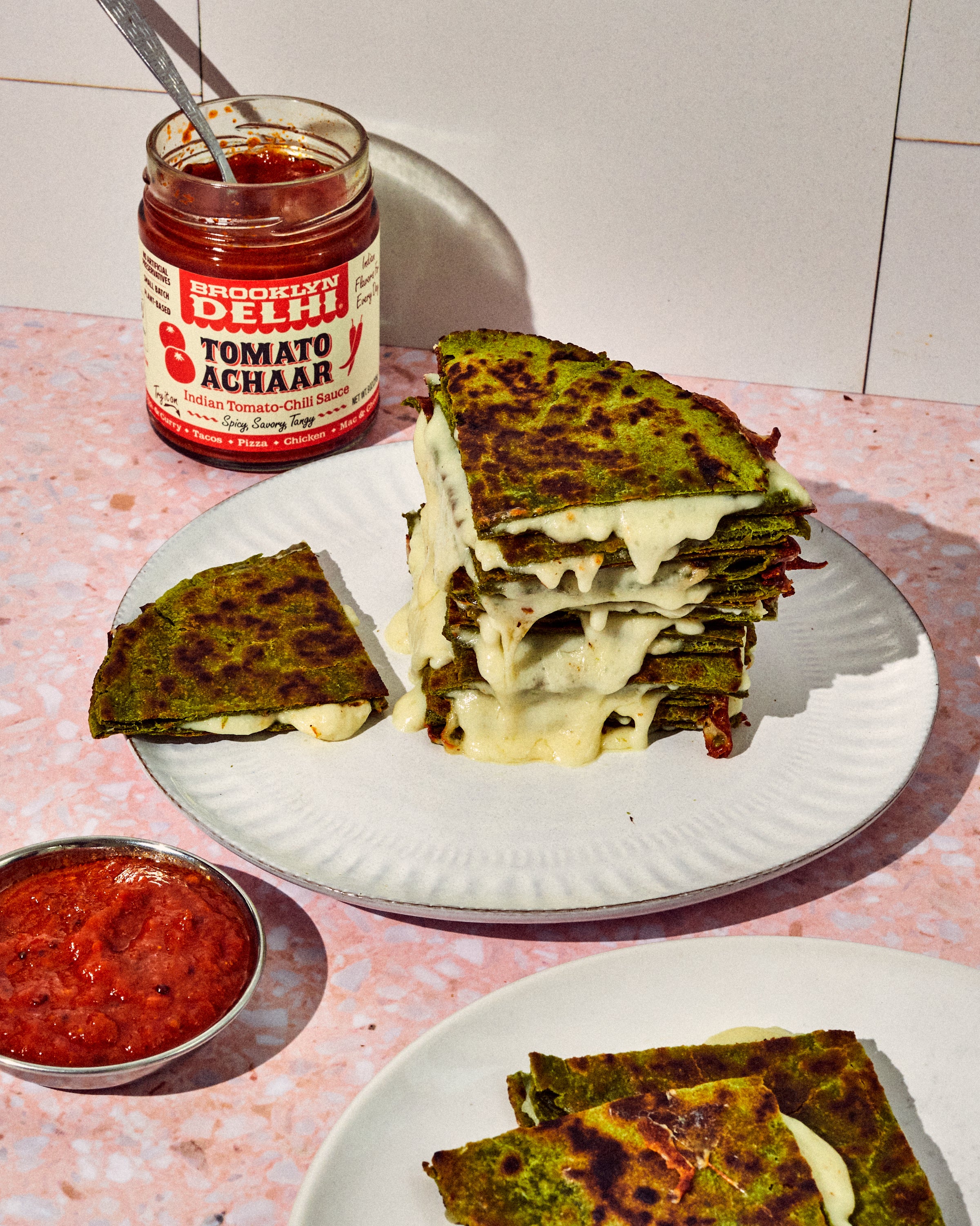 Black Bean Masala Quesadilla